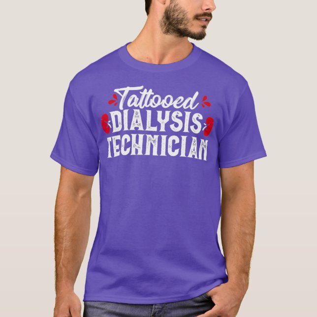 Camiseta Tecnología de diálisis tatuada Nefrología tecnológ (Anverso)