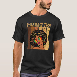 Camiseta Tecnología de farmacia Afro historia negra afroame