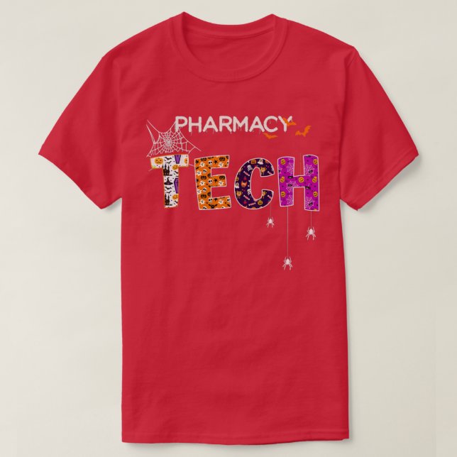 Camiseta Tecnología de farmacia Halloween (Diseño del anverso)