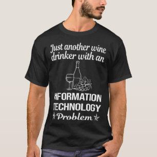 Camiseta Tecnología de información para beber vino