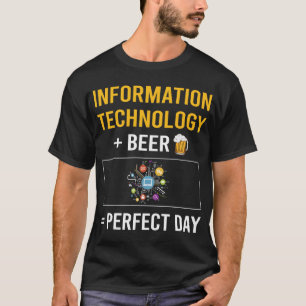 Camiseta Tecnología de la información del Día de la cerveza