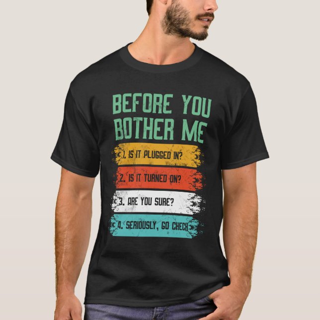 Camiseta Tecnología de la información y apoyo técnico (Anverso)