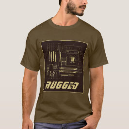 Camiseta Tecnología de la motherboard GEEK con gomas de oro
