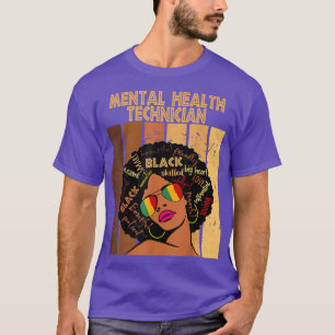 Camiseta Tecnología de la salud mental Afro Mujeres Histori