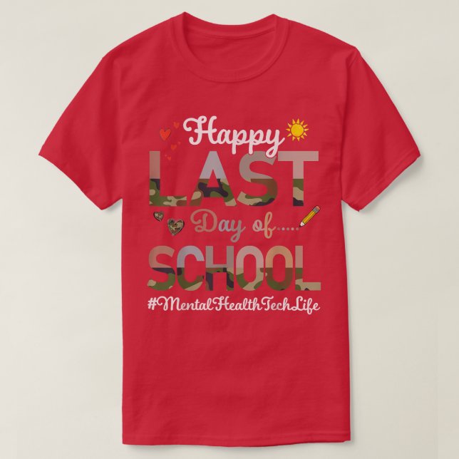 Camiseta Tecnología de la salud mental Feliz Día Pasado Esc (Diseño del anverso)