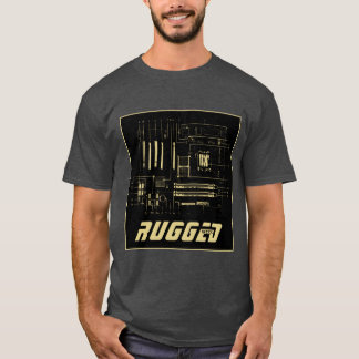 Camiseta tecnología de la tarjeta madre GEEK con GOMA en ne