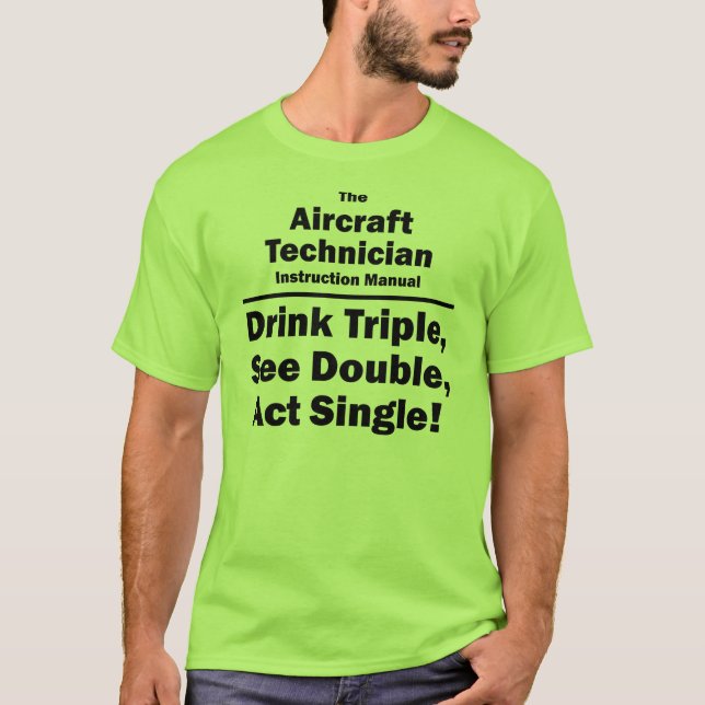 Camiseta tecnología de los aviones (Anverso)
