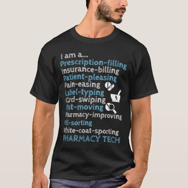 Camiseta Tecnología de Pharrmacy - regalos del técnico de (Anverso)