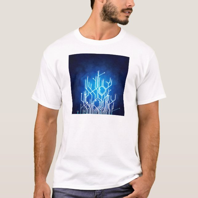 Camiseta tecnología de placa de circuito- (Anverso)
