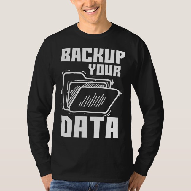 Camiseta Tecnología de programación de copia de seguridad g (Anverso)