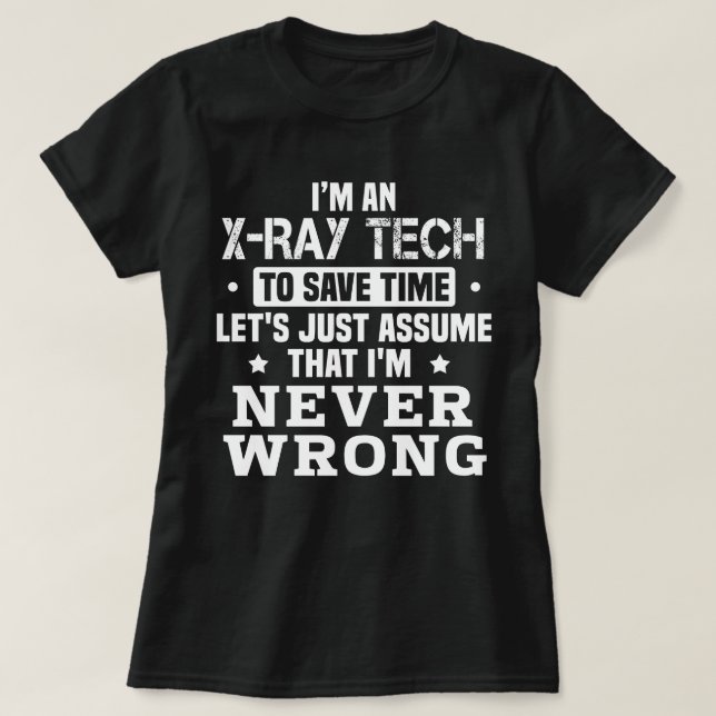 Camiseta Tecnología de rayos X (Diseño del anverso)