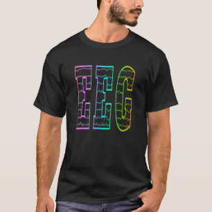 Camiseta Tecnología EEG de Neurodiagnóstico por EEG colorid