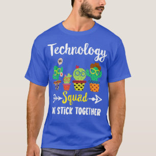 Camiseta Tecnología Escuadrón, Cactus Funny Team Technology
