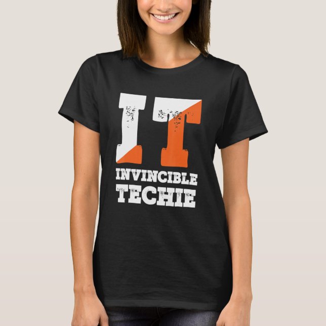Camiseta Tecnología invencible programador informático Tech (Anverso)