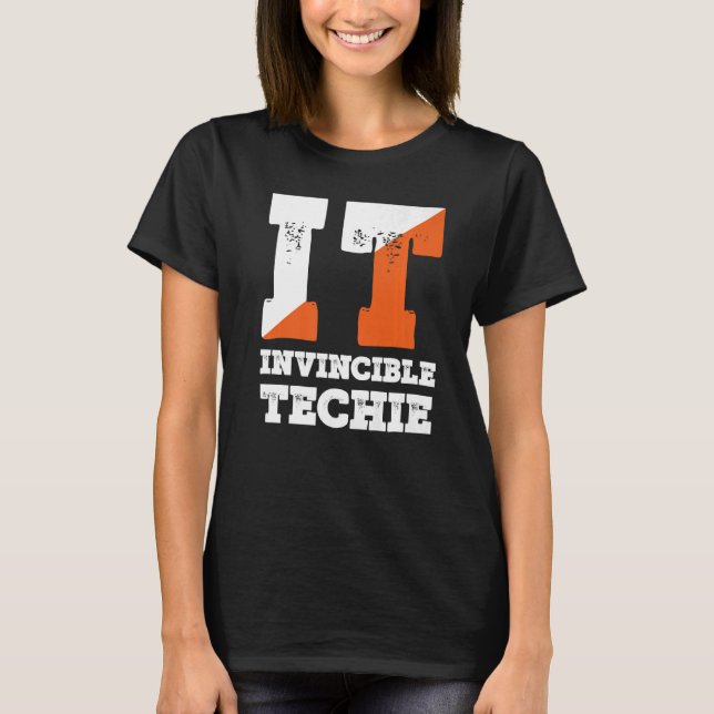 Camiseta Tecnología invencible programador informático Tech (Anverso)