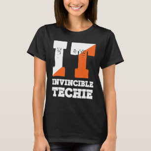 Camiseta Tecnología invencible programador informático Tech
