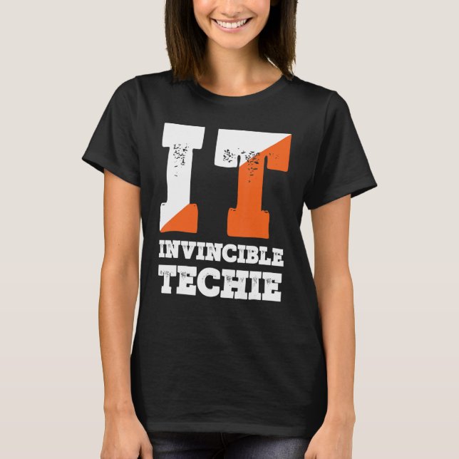 Camiseta Tecnología invencible programador informático Tech (Anverso)