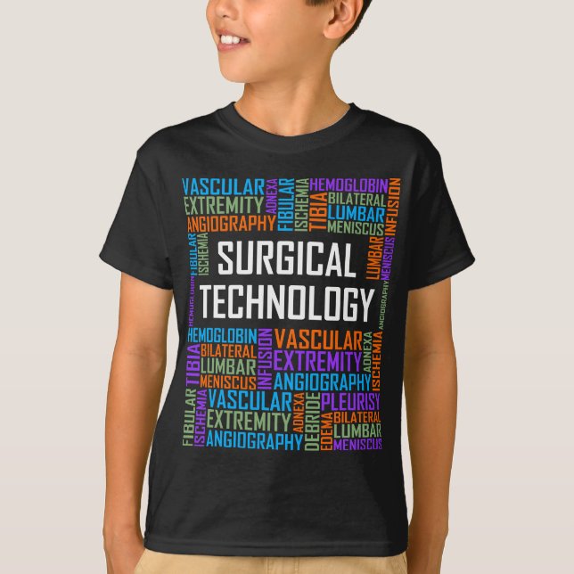 Camiseta Tecnología Quirúrgica Palabras Regalo Tecnólogo S (Anverso)