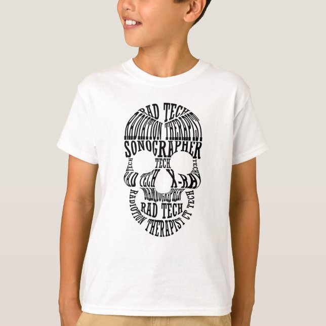 Camiseta Tecnología Rad Tech Skull Tecnólogo Xray Radiology (Anverso)