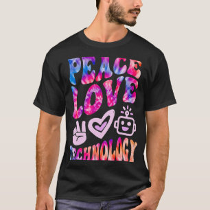 Camiseta TECNOLOGÍA REtro PEACE LOVE Teach