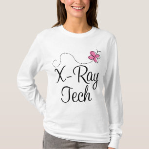 Camiseta Tecnología rosada linda de la radiografía de la