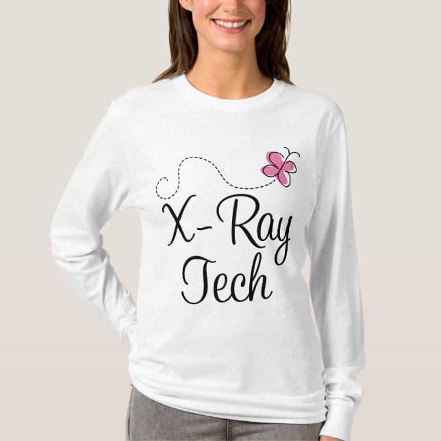 Camiseta Tecnología rosada linda de la radiografía de la (Anverso)
