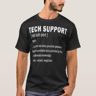 Camiseta Tecnología Soporte Definición Funny Cute Geek Comp