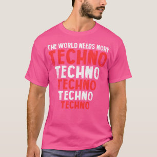 Camiseta Tecnología Tecno de música Electro Edm Raver Rave 