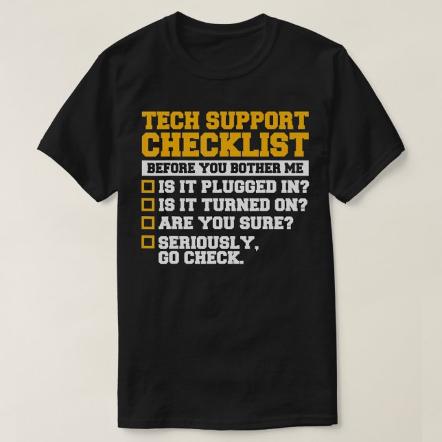 Camiseta Tecnologías de la información Soporte técnico espe (Diseño del anverso)