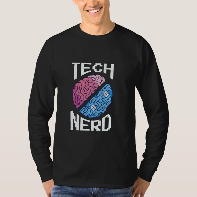 Camiseta Tecnologías Informáticas Nerd Para Ingenieros De S (Anverso)