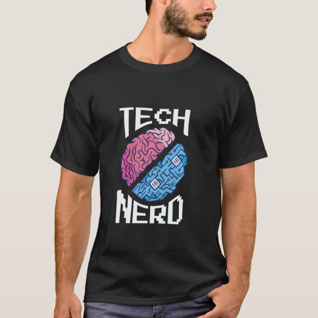 Camiseta Tecnologías Informáticas Nerd Para Ingenieros De S (Anverso)