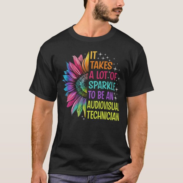 Camiseta Tecnológico Audiovisual Sparkle (Anverso)