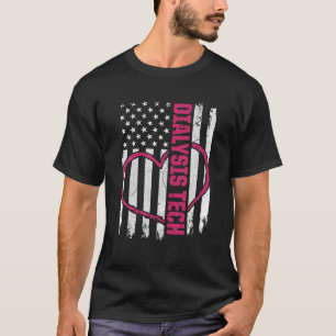 Camiseta Tecnológico de Bandera de Diálisis Nefrología del