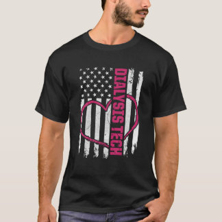Camiseta Tecnológico de Bandera de Diálisis Nefrología del 