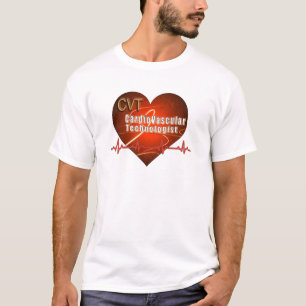 Camiseta Tecnólogo cardiovascular del LOGOTIPO del CORAZÓ