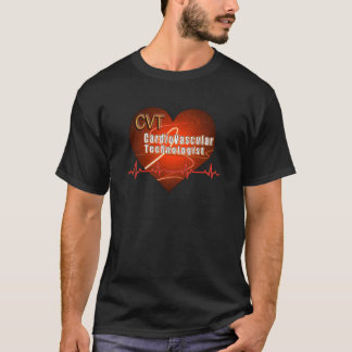 Camiseta Tecnólogo cardiovascular del LOGOTIPO del CORAZÓN