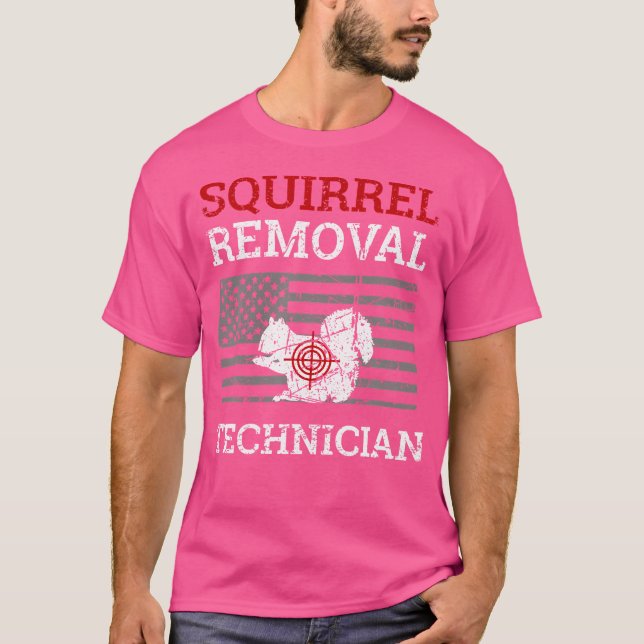 Camiseta Tecnólogo de la remoción de ardillas Varmint Squir (Anverso)