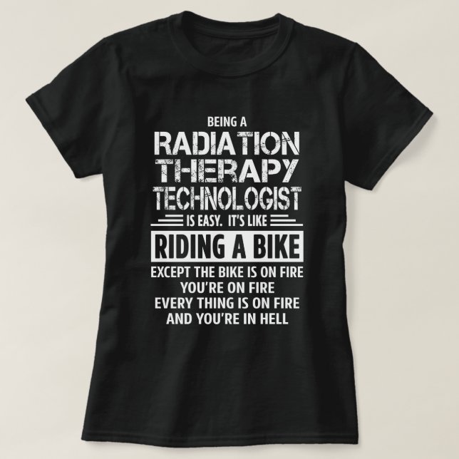Camiseta Tecnólogo de Radioterapia (Diseño del anverso)
