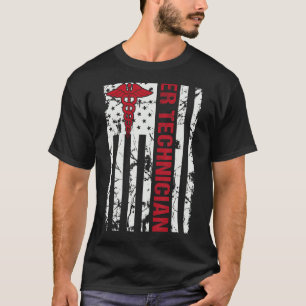 Camiseta Tecnólogo de Sala de Emergencia ER Tecnólogo Ame