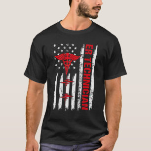 Camiseta Tecnólogo de Sala de Emergencia ER Tecnólogo Ame