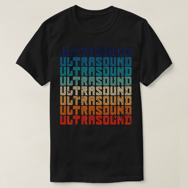 Camiseta Tecnólogo de Ultrasonido Retro (Diseño del anverso)