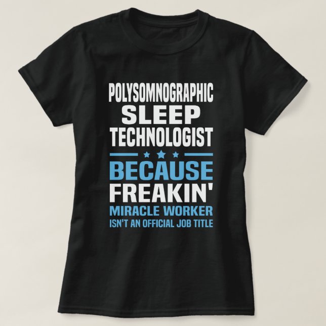 Camiseta Tecnólogo del sueño polisomnográfico (Diseño del anverso)