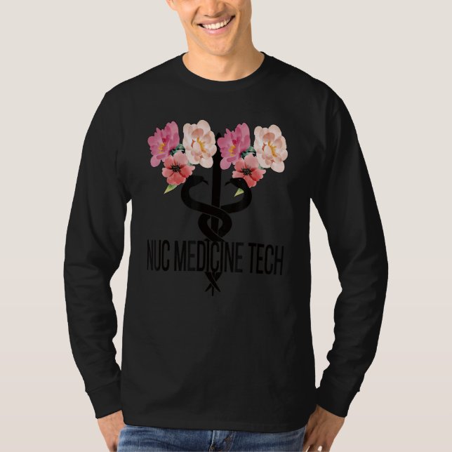 Camiseta Tecnólogo Nuc Med Caduceus Tecnológico De Medicina (Anverso)