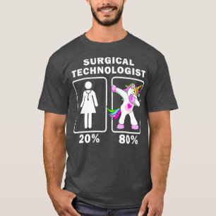 Camiseta Tecnólogo quirúrgico Dabbing Unicorn t 20 80