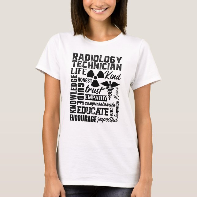 Camiseta Tecnólogo Rad Tech Xray Radiology Technist (Anverso)