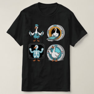 Camiseta Tecnólogo Radiológico Ganso Tonto, Radiografía Div