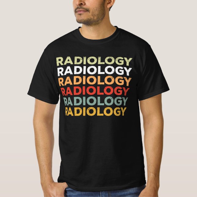 Camiseta Tecnólogo radiológico, radiología, rayos X, Rad Te (Anverso)