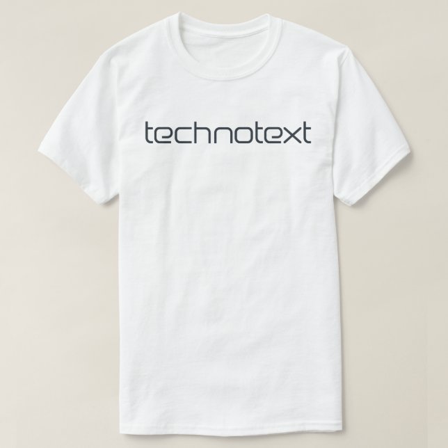 Camiseta Tecnotext Techno Text T-shirt (Diseño del anverso)