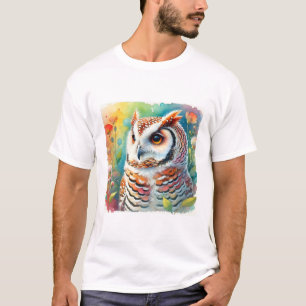 Camiseta Tecolote Owl 310724AREF134 - Watercolor