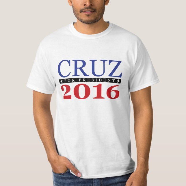 Camiseta Ted Cruz para el presidente 2016 (Anverso)